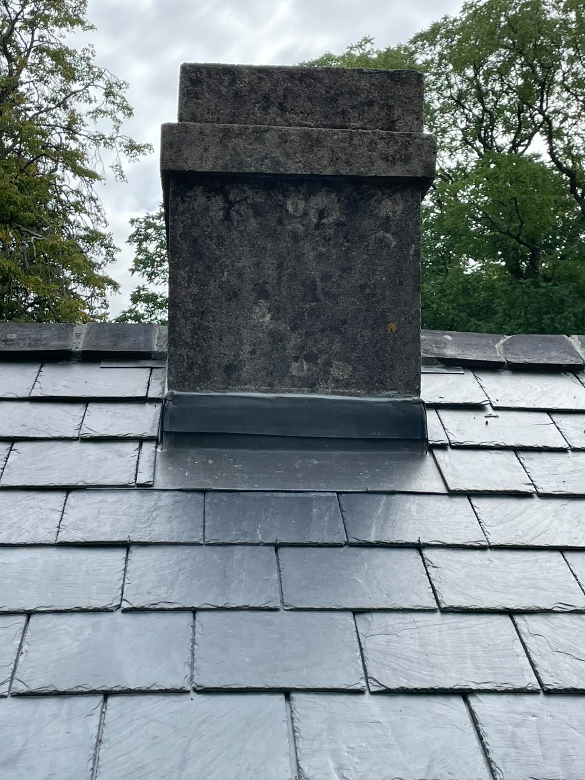 Slate roof valley gutter detail by Stonevale Construction
